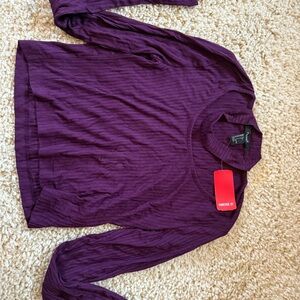 Forever 21 Rich Purple Long Sleeve Top